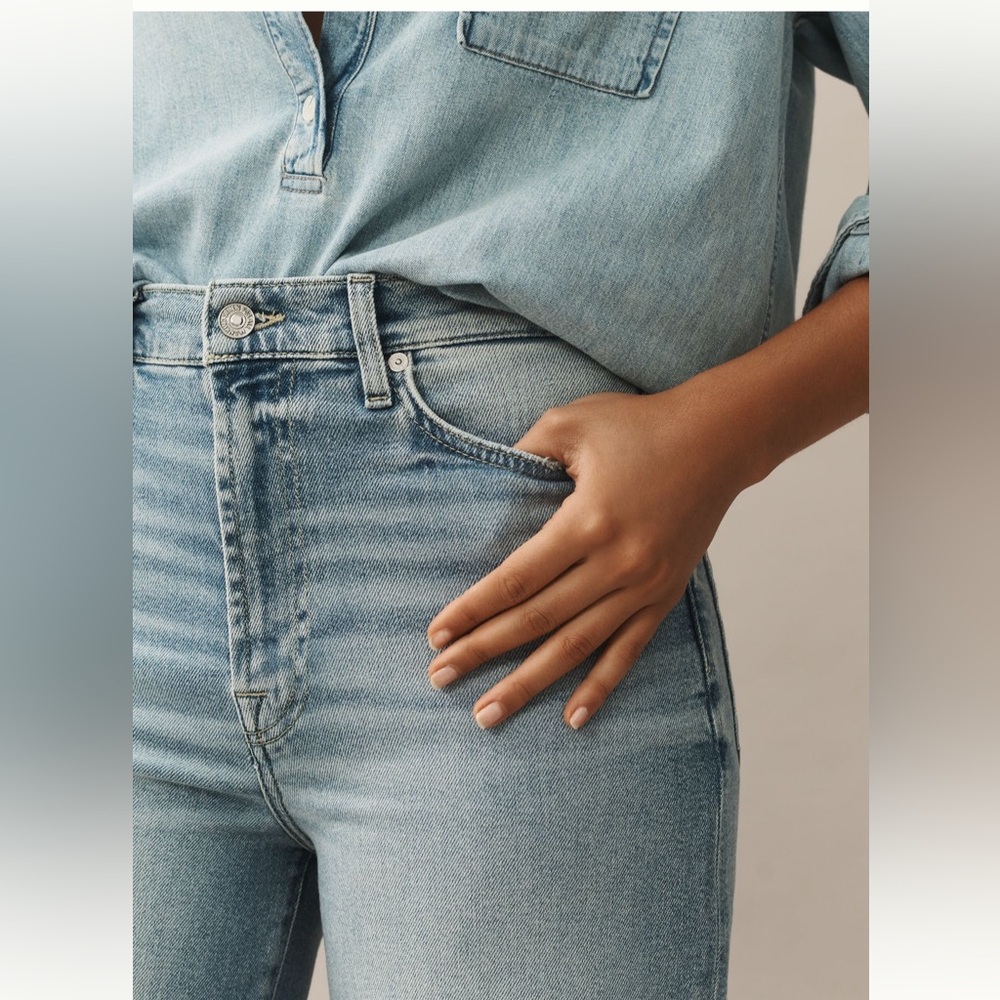 7 For All Mankind Jo Ultra High-Rise Wide-Leg Jeans Size 26 NWT - Picture 4 of 7